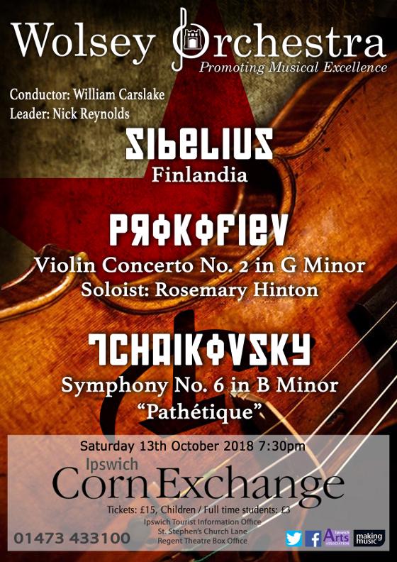 Poster for Saturday 13 Oct 2018