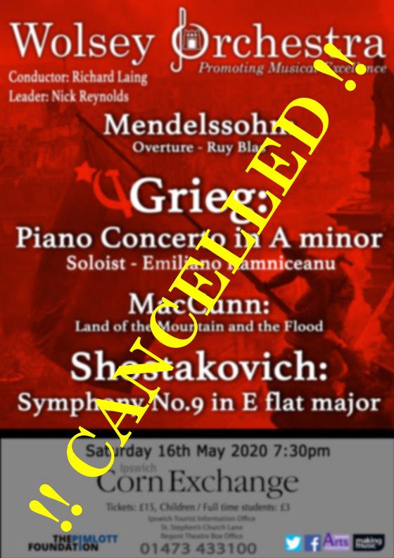 Poster for Saturday 16 May 2020